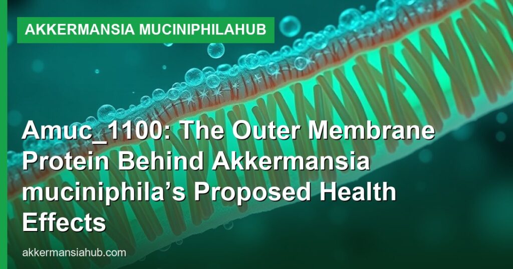 Amuc_1100: The Outer Membrane Protein Behind Akkermansia muciniphila’s Proposed Health Effects - Akkermansia muciniphilaHub