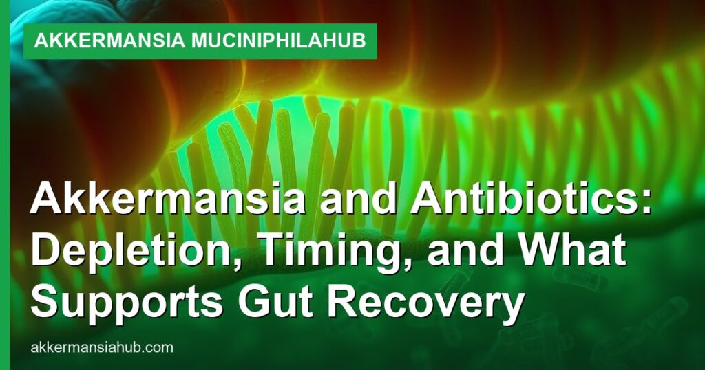 Akkermansia and Antibiotics: Depletion, Timing, and What Supports Gut Recovery - Akkermansia muciniphilaHub