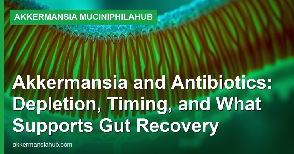 Akkermansia and Antibiotics: Depletion, Timing, and What Supports Gut Recovery - Akkermansia muciniphilaHub