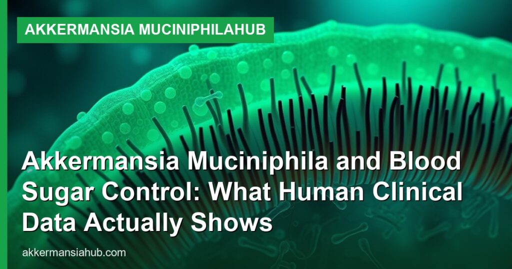 Akkermansia Muciniphila and Blood Sugar Control: What Human Clinical Data Actually Shows - Akkermansia muciniphilaHub