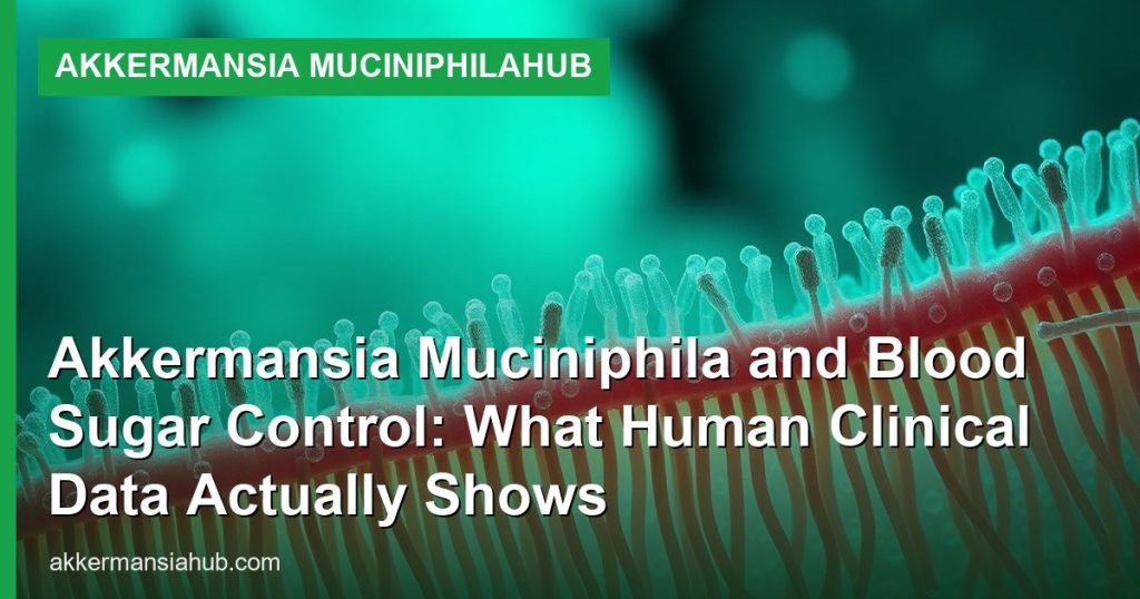 Akkermansia Muciniphila and Blood Sugar Control: What Human Clinical Data Actually Shows - Akkermansia muciniphilaHub