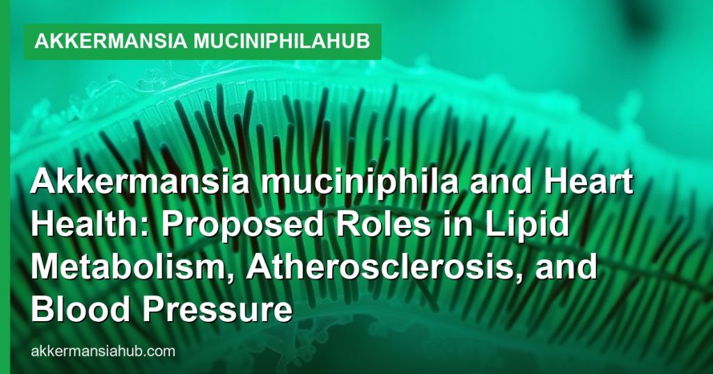 Akkermansia muciniphila and Heart Health: Proposed Roles in Lipid Metabolism, Atherosclerosis, and Blood Pressure - Akkermansia muciniphilaHub
