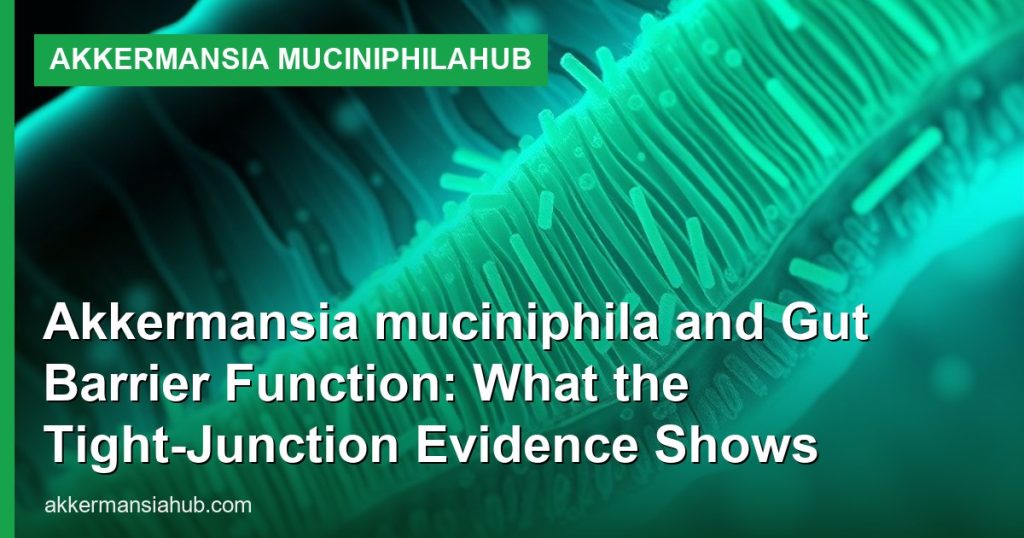 Akkermansia muciniphila and Gut Barrier Function: What the Tight-Junction Evidence Shows - Akkermansia muciniphilaHub