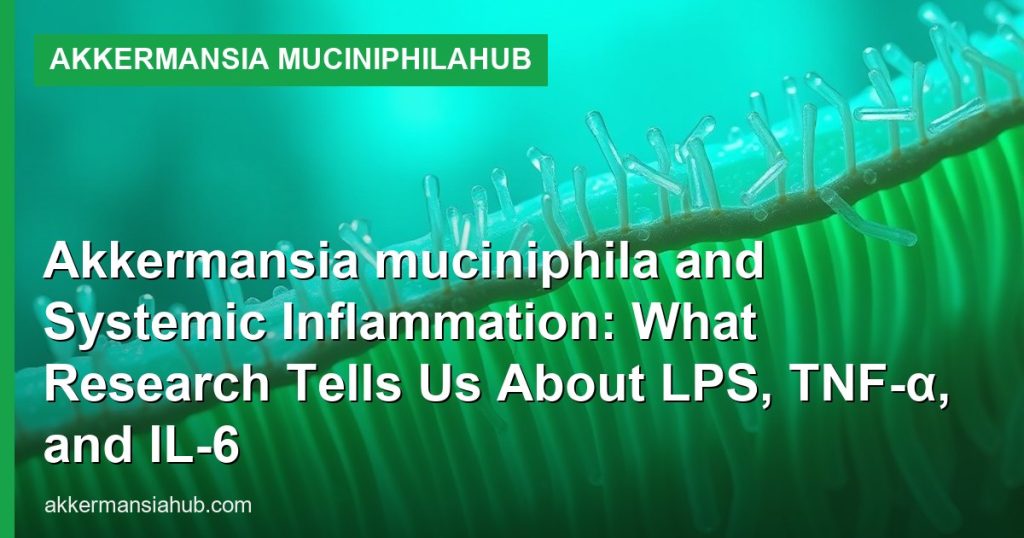 Akkermansia muciniphila and Systemic Inflammation: What Research Tells Us About LPS, TNF-α, and IL-6 - Akkermansia muciniphilaHub