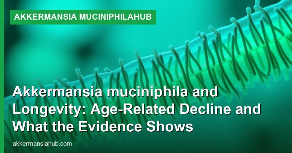 Akkermansia muciniphila and Longevity: Age-Related Decline and What the Evidence Shows - Akkermansia muciniphilaHub