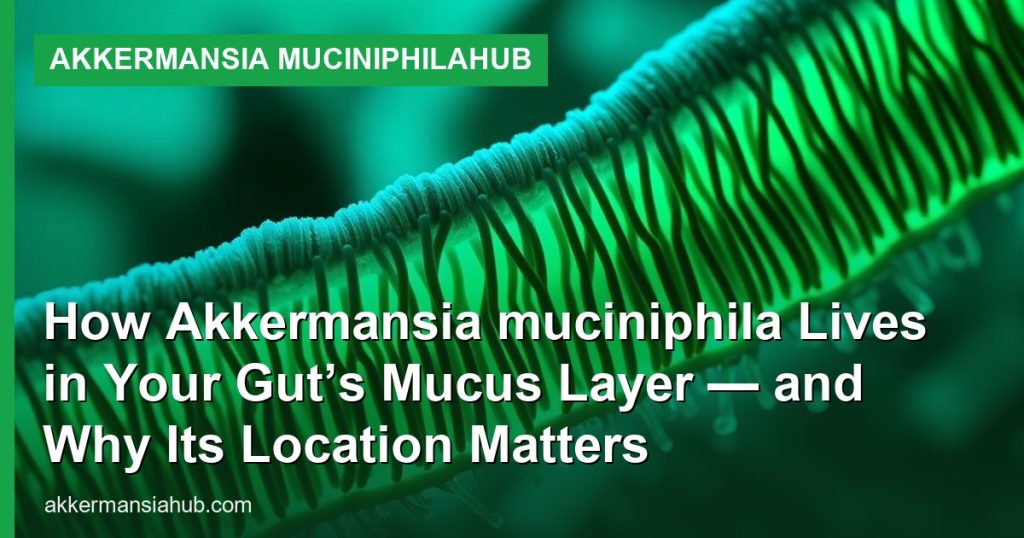 How Akkermansia muciniphila Lives in Your Gut’s Mucus Layer — and Why Its Location Matters - Akkermansia muciniphilaHub