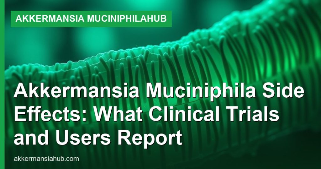 Akkermansia Muciniphila Side Effects: What Clinical Trials and Users Report - Akkermansia muciniphilaHub