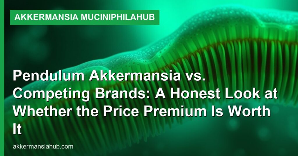Pendulum Akkermansia vs. Competing Brands: A Honest Look at Whether the Price Premium Is Worth It - Akkermansia muciniphilaHub